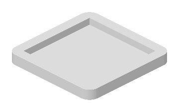 Isometric preview of Frame (plain)